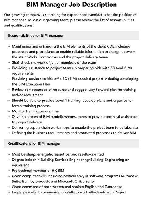 bim manager rolex|bim specialist job description.